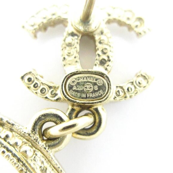 CHANEL Coco- Gold Cream Multi Earrings 679-080225 - Picture 6 of 7